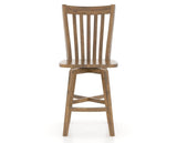 Canadel Champlain Swivel Counter Stool 7119 in Oak Washed, front view