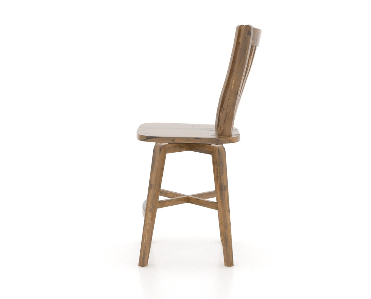 Canadel Champlain Counter Stool 7119 in Oak Washed, side view