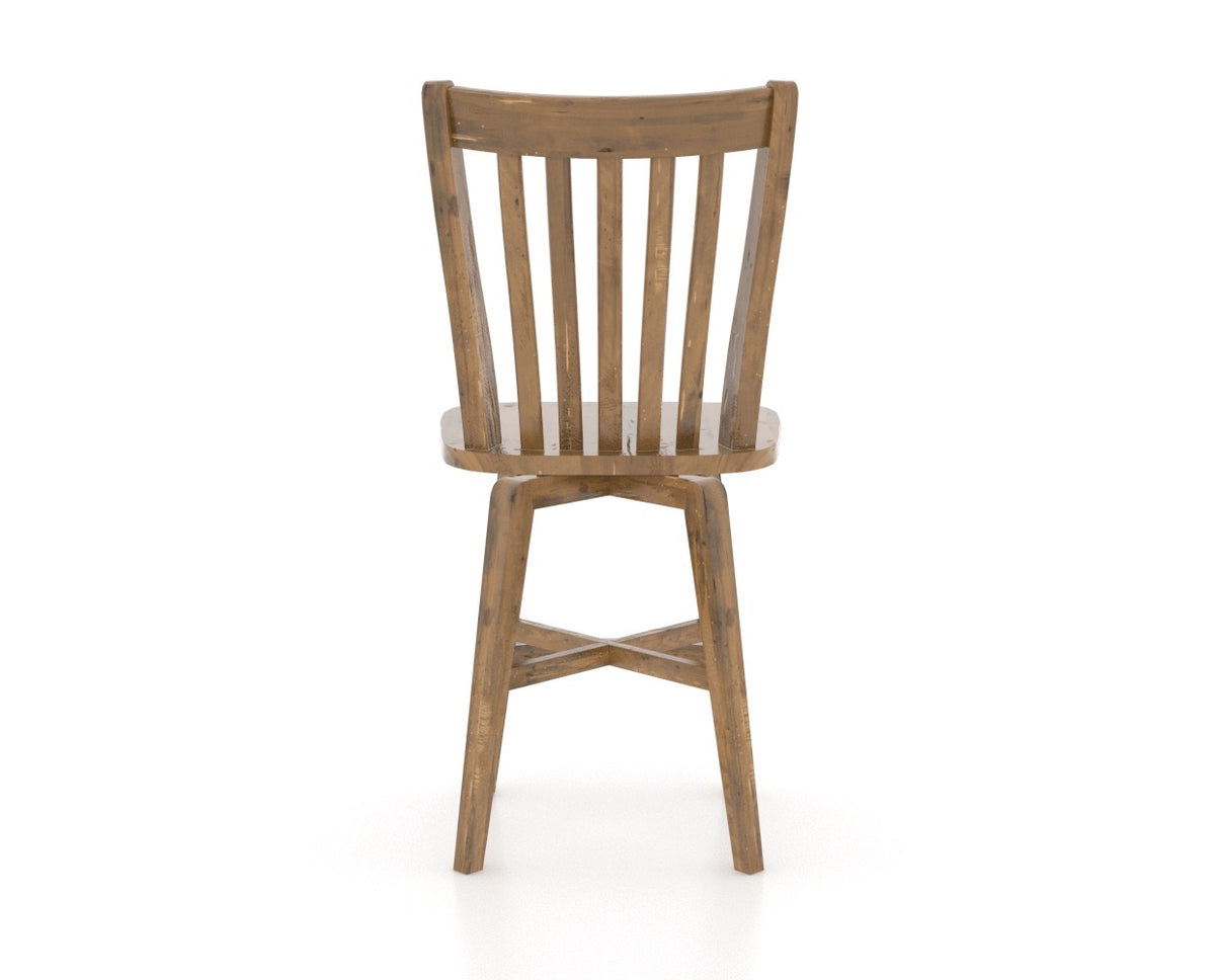 Canadel Champlain Counter Stool 7119 in Oak Washed, back view