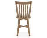 Canadel Champlain Swivel Counter Stool 7119 in Oak Washed, back view
