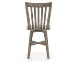 Canadel Champlain Swivel Counter Stool 7119 in Wood Seat and 08 Shadow, back view