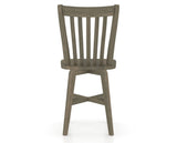 Canadel Swivel Counter Stool 7119 in Wood Seat and 08 Shadow, back view
