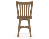 Canadel Swivel Counter Stool 7119 in Wood Seat and 25 Pecan Washed, back view