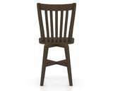 Canadel Swivel Counter Stool 7119 in Wood Seat and 29 Hazelnut Washed, back view