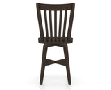Canadel Swivel Counter Stool 7119 in Wood Seat and 59 Davy's Grey, back view