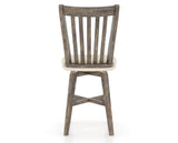 Canadel Champlain Swivel Counter Stool 7119 in 6K Sunbrella® and 08 Shadow, back view