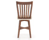 Canadel Champlain Swivel Counter Stool 7119 in 6K Sunbrella® and 33 Spice Washed, back view
