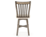 Canadel Champlain Swivel Counter Stool 7119 in 6K Sunbrella® and 72 Heritage Nature, back view