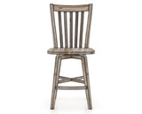 Canadel Champlain Swivel Counter Stool 7119 in Wood Seat and 72 Heritage Nature, front view