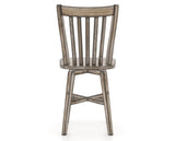 Canadel Champlain Swivel Counter Stool 7119 in Wood Seat and 72 Heritage Nature, back view