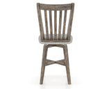Canadel Champlain Swivel Counter Stool 7119 in 7C Fabric and 08 Shadow, back view