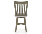 Canadel Swivel Counter Stool 7119 in 7C Fabric and 08 Shadow, back view