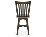 Canadel Swivel Counter Stool 7119 in 7C Fabric and 29 Hazelnut Washed, back view