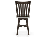 Canadel Swivel Counter Stool 7119 in 7C Fabric and 59 Davy's Grey, back view