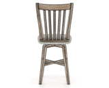 Canadel Champlain Swivel Counter Stool 7119 in 7C Fabric and 72 Heritage Nature, back view