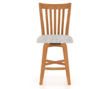 Canadel Swivel Counter Stool 7119 in FP Crypton® and 01 Honey Washed, front view