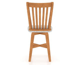 Canadel Swivel Counter Stool 7119 in FP Crypton® and 01 Honey Washed, back view