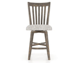Canadel Champlain Swivel Counter Stool 7119 in FP Crypton® and 08 Shadow, front view