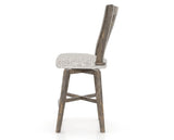 Canadel Champlain Swivel Counter Stool 7119 in FP Crypton® and 08 Shadow, side view