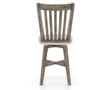 Canadel Champlain Swivel Counter Stool 7119 in FP Crypton® and 08 Shadow, back view