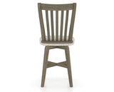 Canadel Swivel Counter Stool 7119 in FP Crypton® and 08 Shadow, back view