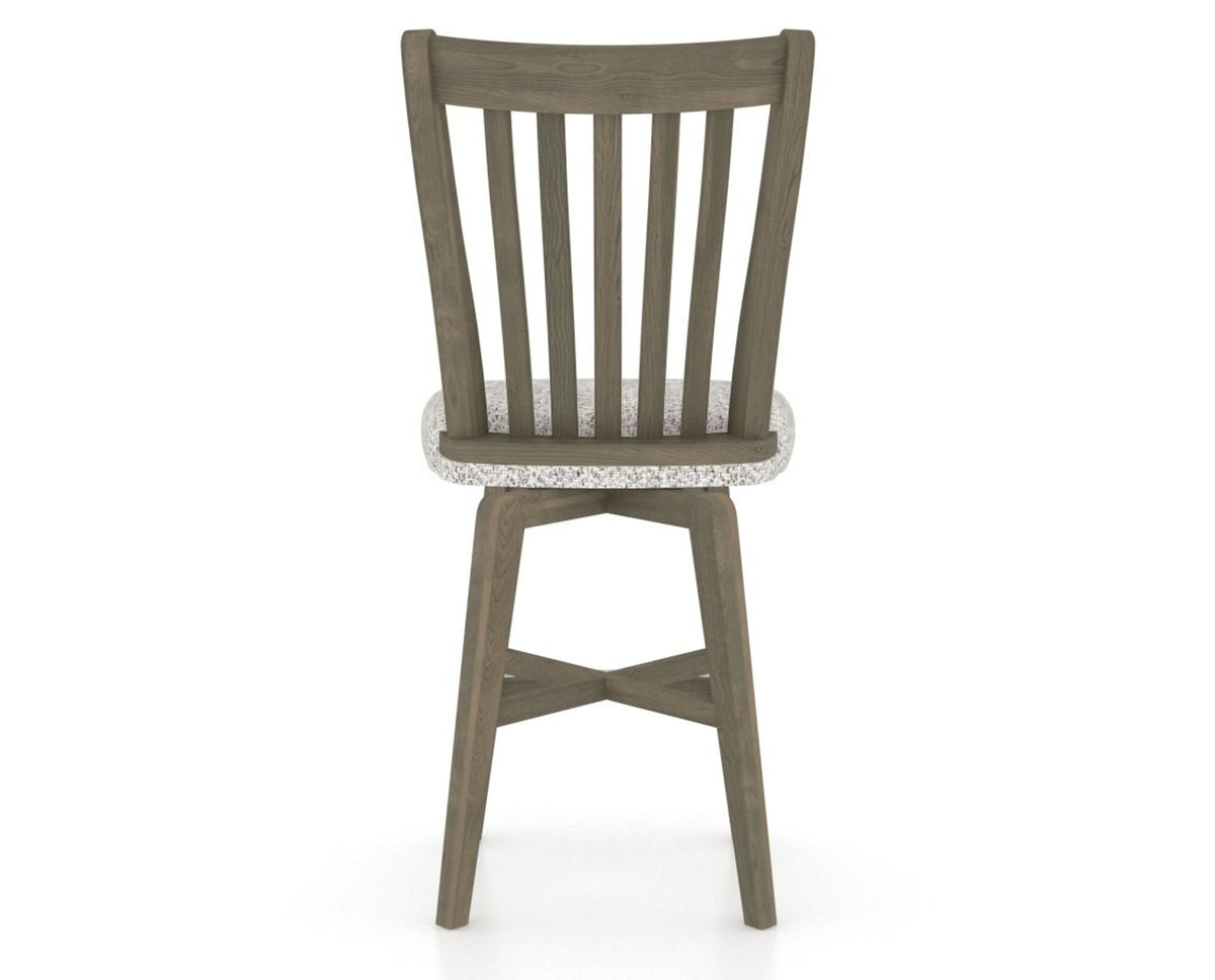 Canadel Swivel Counter Stool 7119 in FP Crypton® and 08 Shadow, back view
