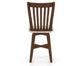 Canadel Swivel Counter Stool 7119 in FP Crypton® and 19 Cognac Washed, back view