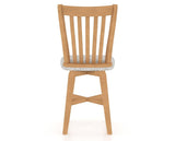 Canadel Swivel Counter Stool 7119 in FP Crypton® and 20 Caramel Washed, back view