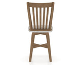 Canadel Swivel Counter Stool 7119 in FP Crypton® and 25 Pecan Washed, back view