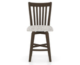 Canadel Swivel Counter Stool 7119 in FP Crypton® and 29 Hazelnut Washed, front view