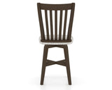 Canadel Swivel Counter Stool 7119 in FP Crypton® and 29 Hazelnut Washed, back view