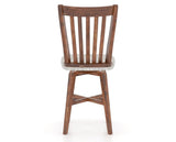 Canadel Champlain Swivel Counter Stool 7119 in FP Crypton® and 33 Spice Washed, back view
