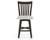 Canadel Swivel Counter Stool 7119 in FP Crypton® and 59 Davy's Grey, front view