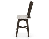 Canadel Swivel Counter Stool 7119 in FP Crypton® and 59 Davy's Grey, side view