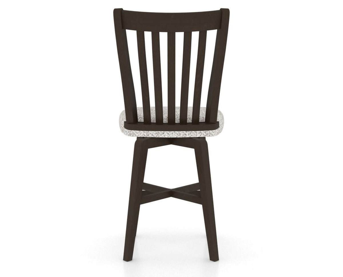 Canadel Swivel Counter Stool 7119 in FP Crypton® and 59 Davy's Grey, back view