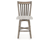 Canadel Champlain Swivel Counter Stool 7119 in FP Crypton® and 72 Heritage Nature, front view