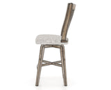 Canadel Champlain Swivel Counter Stool 7119 in FP Crypton® and 72 Heritage Nature, side view