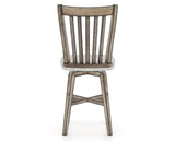 Canadel Champlain Swivel Counter Stool 7119 in FP Crypton® and 72 Heritage Nature, back view