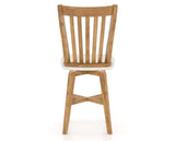 Canadel Champlain Swivel Counter Stool 7119 in FT InsideOut® and 01 Honey Washed, back view