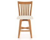 Canadel Swivel Counter Stool 7119 in FT InsideOut® and 01 Honey Washed, front view