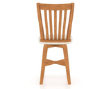 Canadel Swivel Counter Stool 7119 in FT InsideOut® and 01 Honey Washed, back view