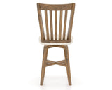 Canadel Champlain Swivel Counter Stool 7119 in FT InsideOut® and 03 Oak Washed, back view