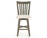 Canadel Swivel Counter Stool 7119 in FT InsideOut® and 08 Shadow, front view