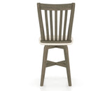 Canadel Swivel Counter Stool 7119 in FT InsideOut® and 08 Shadow, back view