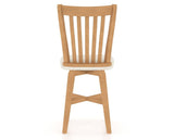 Canadel Swivel Counter Stool 7119 in FT InsideOut® and 20 Caramel Washed, back view