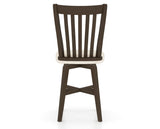 Canadel Swivel Counter Stool 7119 in FT InsideOut® and 29 Hazelnut Washed, back view