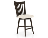 Canadel Swivel Counter Stool 7119 in FT InsideOut® and 59 Davy's Grey, three-quarter view