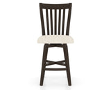 Canadel Swivel Counter Stool 7119 in FT InsideOut® and 59 Davy's Grey, front view