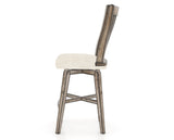 Canadel Champlain Swivel Counter Stool 7119 in FT InsideOut® and 72 Heritage Nature, side view