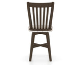 Canadel Swivel Counter Stool 7119 in OZ Fabric and 29 Hazelnut Washed, back view